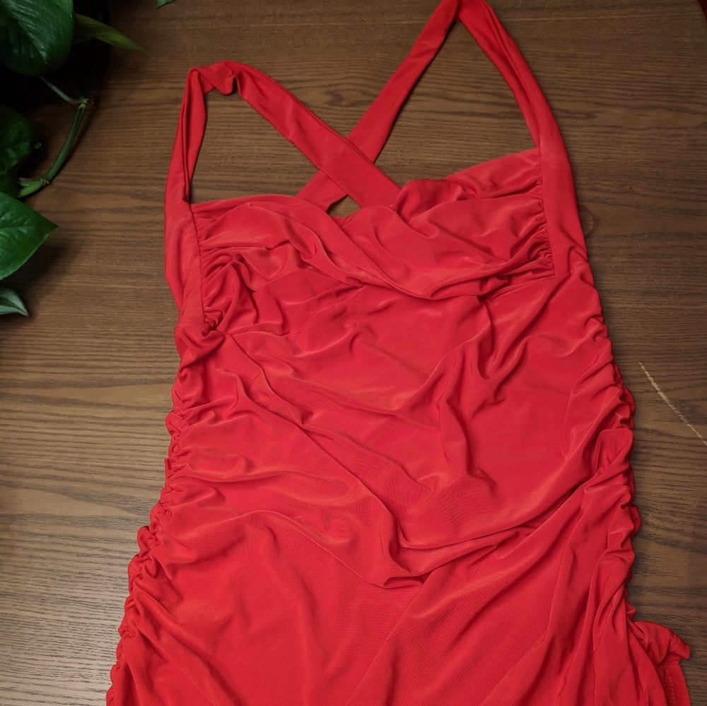 Red Criss-Cross Top